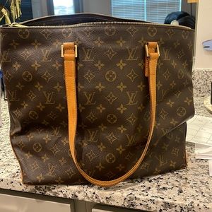 Authentic Louis Vuitton Cabas Mezzo Monogram Canvas
